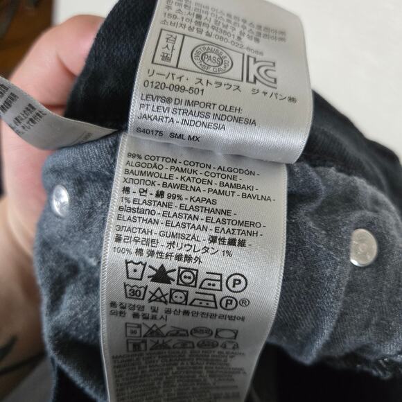 Levi's 511 Jeans Mens Straight Leg Denim Mens 32x32 Black 0704 - Picture 10 of 11